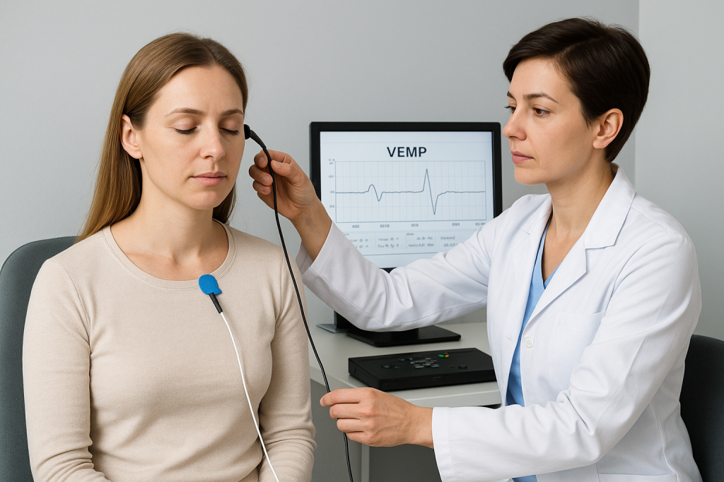 Le potentiel évoqué vestibulaire myogénique vemp permet d’évaluer la fonction du saccule et de l’utricule, essentiels à l’équilibre.