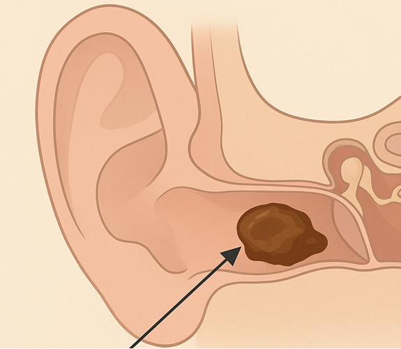 Le cérumen protège l’oreille des poussières et microbes. En excès, il peut former un bouchon et causer une baisse d’audition ou des bourdonnements.